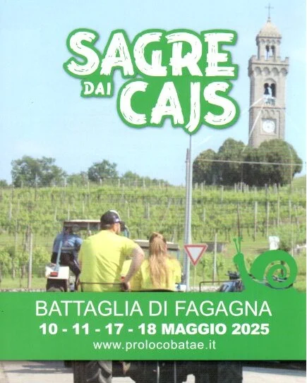 🐌SAGRE DAI CAJS🐌

La @proloco.batae vi aspetta per la Sagre dai Cajs!

📅 11, 17, 18 maggio
⏰ Variano in base alla giornata
📍  Battaglia di Fagagna

La Sagre dai Cajs vi aspetta con diversi eventi, buon cibo e musica. Consultate il volantino in foto per saperne di più.