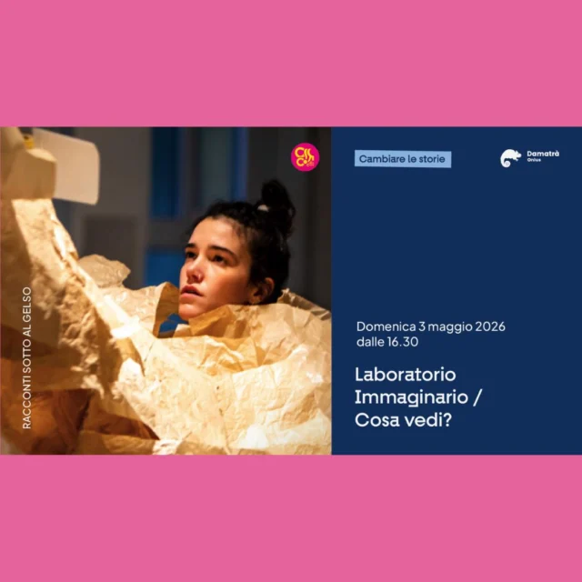 👀LABORATORIO IMMAGINARIO🤔
Cosa vedi?

Performance di Circo ed altre Arti a cura di Sarah Ferretti e Paola Caruso.
Un invito a considerare il potere dell’immaginazione non solo come strumento di espressione artistica, ma anche come motore per la trasformazione individuale e sociale e a considerarci co-creatori della realtà che ci circonda.

📅 domenica 3 maggio
⏰ dalle 16:30
📍 Cjase di Catine - Villalta di Fagagna

⏰ dalle 16:30 alle 17:30
🫟 Piccolo laboratorio condotto dalle artiste circensi, per bambini/e dai 5 agli 8 anni

⏰ dalle ore 18:30
🫟 Performance aperta a tutti/e

Gratuito con necessità di prenotazione: bit.ly/4c4IpRL

In caso di maltempo il laboratorio si svolgerà all’interno mentre la performance verrà annullata.

Per info: info@damatra.com | 0432 235757 | https://www.damatra.com/evento/laboratorio-immaginario-cosa-vedi/