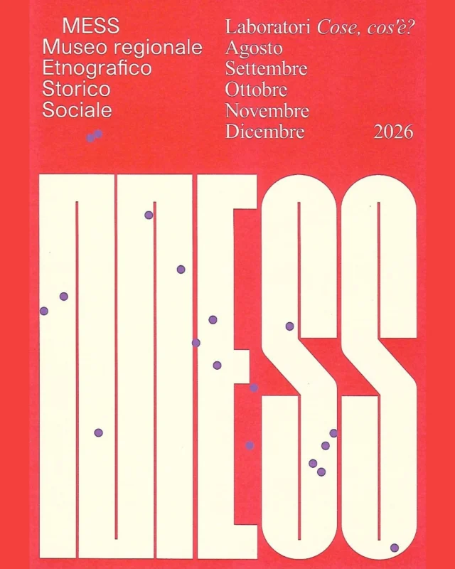 🔎 I CERCACOSE E GLI ATTREZZI 🔨
Cose, cos'è?

📜 In viaggio alla scoperta dei 18 Musei etnografici e storici della rete MESS - Museo regionale Etnografico Storico Sociale: ogni Museo è una tappa, ogni visita un racconto.
💫 Laboratori itineranti gratuiti, rivolti a bambine e bambini (dai 5 anni in su), ragazze e ragazzi e adulti.

📅 venerdì 2 ottobre 
⏰ ore 16:30
📍 Museo della Vita Contadina “Cjase Cocèl"

“Cose, cos’è?” è la rassegna nata per valorizzare il patrimonio dei Musei attraverso esperienze partecipative dedicate a bambini, famiglie e comunità. È una delle prime azioni condivise della rete MESS - Museo regionale Etnografico Storico Sociale e si inserisce nell’Azione Attuativa “Mediazione”, prevista dalle convenzioni tra Ente Regionale Patrimonio Culturale del Friuli Venezia Giulia e i Musei aderenti.

36 appuntamenti di didattica e mediazione culturale, a cura di Damatrà Onlus e 0432 Associazione Culturale, programma completo qui: https://tinyurl.com/4xm8u5zz 

Partecipazione gratuita, consigliata la prenotazione: prenotazione.mess@regione.fvg.it | 0432 235 757 (lun-ven dalle 09:00 alle 13:00)
Per ulteriori info: https://mess.regione.fvg.it/it/didattica-museale-171043